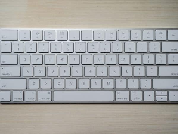 silver and white computer keyboard